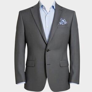 RALPH LAUREN Men's Blazer Sport Coat Two Button Suit Jacket 50R Gray Wool 1-Vent